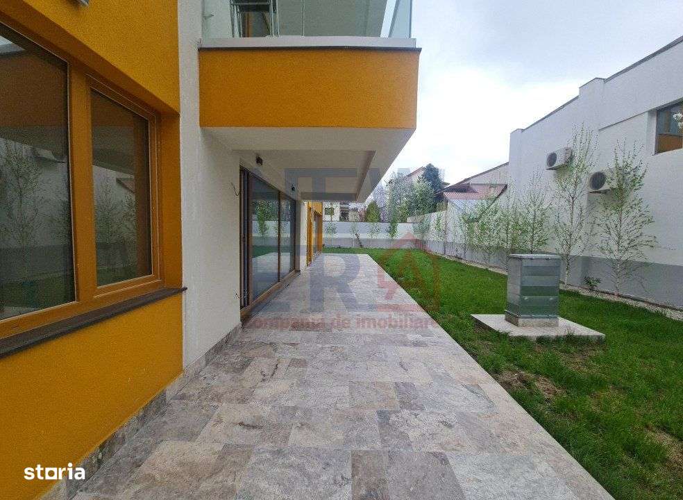 Apartament 3 camere cu terasa si gradina 80 mp, bloc boutique in zona