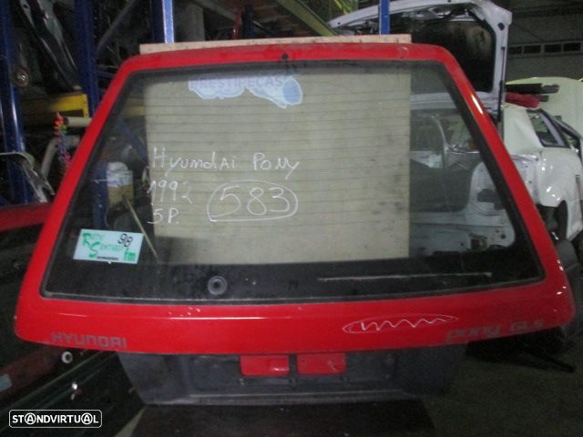 Peça - Porta Da Mala Mala583 Hyundai Pony 1992 5P Vermelho