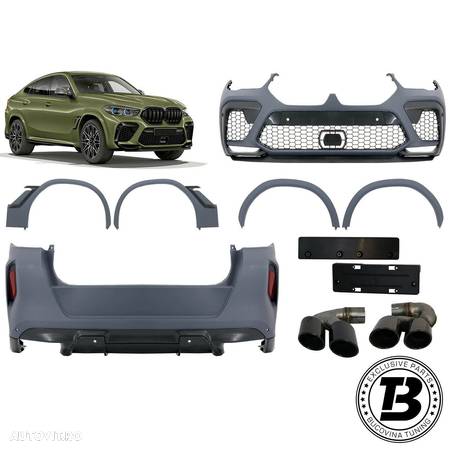 Pachet Exterior compatibil cu BMW X6 G06 X6M Design - 1