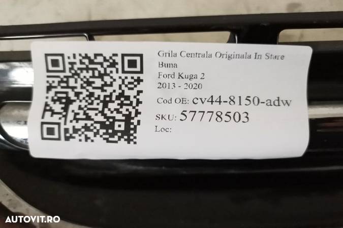 Grila Centrala Originala In Stare Buna Ford Kuga 2 2013 2014 2015 2016 2017 2018 2019 2020 cv44-815 - 7