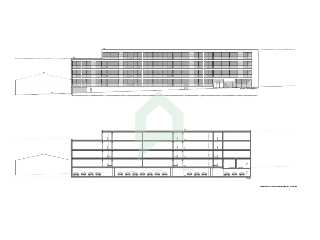 Lote para dois blocos de apartamentos...