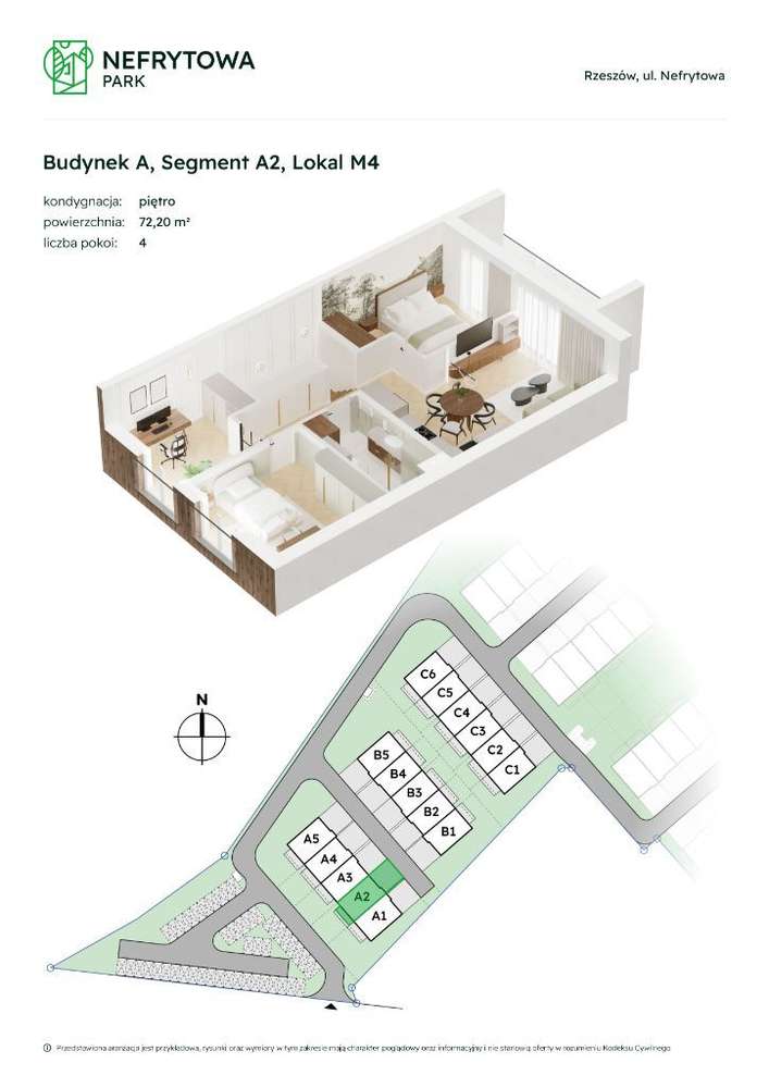 Nefrytowa Park-Duże mieszkanie z balkonem I Ogrzewanie podłogowe - Pełny obrazek: 5/18