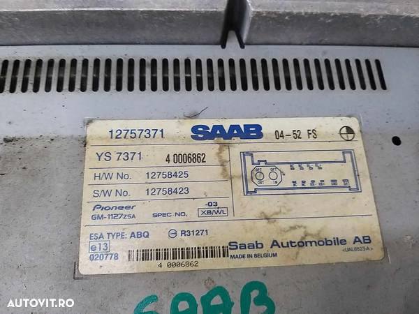 Amplificator audio saab 9 3 12757371 - 2