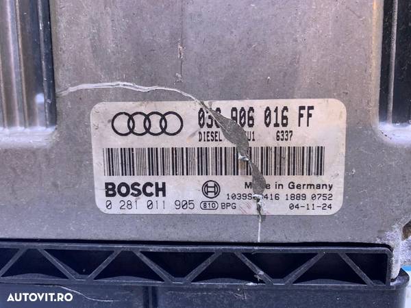 ECU / Calculator Motor Audi A3 8P 2.0TDI BKD 140CP 2003 - 2012 Cod Piesa : 03G906016FF / 0281011905 - 2