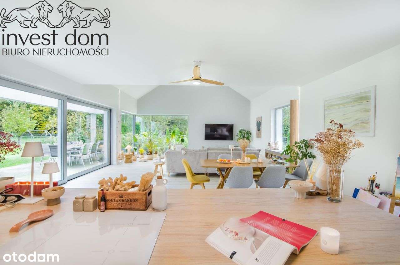 Śródziemnomorska Willa z Kolonialną Nutą | Spokój,-7