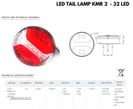 Lampa stop dubla, rotunda, LED, functii multiple - 4