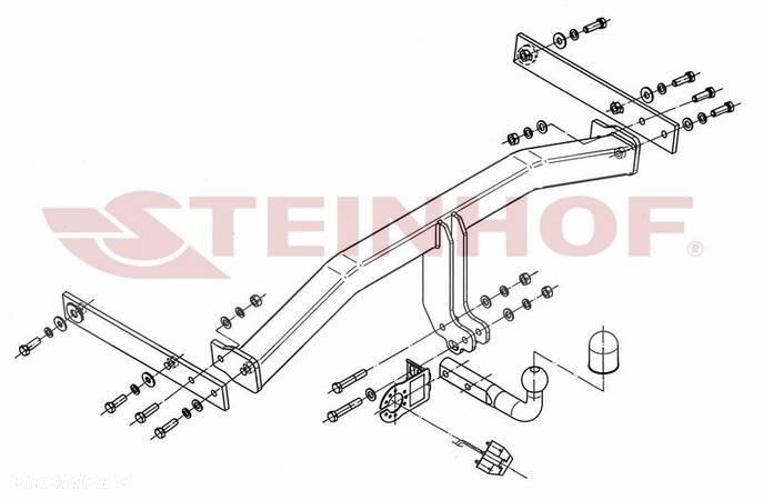 Hak holowniczy + MODUŁ 7P do Volkswagen Tiguan od 2007 do 2015 - 3