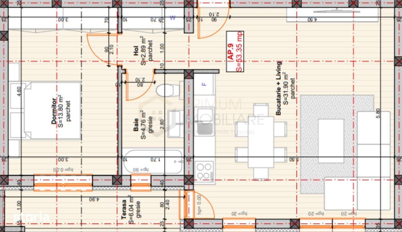 GIROC - 2 Camere - Etaj intermediar - Zona buna - Bloc nou