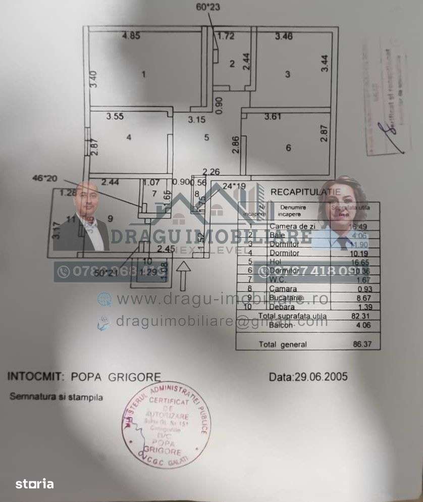 Apartament 4 camere decomandat, 86.37 mp, parter/ renovat premium/ Tec-8