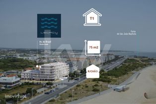 Apartamento T1 na primeira linha da praia, entre pinhais, rio e mar |