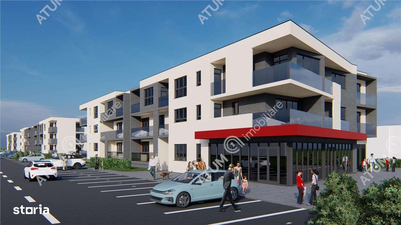 Garsoniera decomandata balcon loc parcare zona Brana din Selimbar - Imagine principală: 3/5