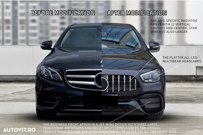 Body kit exterior compatibil cu Mercedes E-Class W213 (2016-2019) conversie la modelul Facelift (2020+) E63s Design - 15