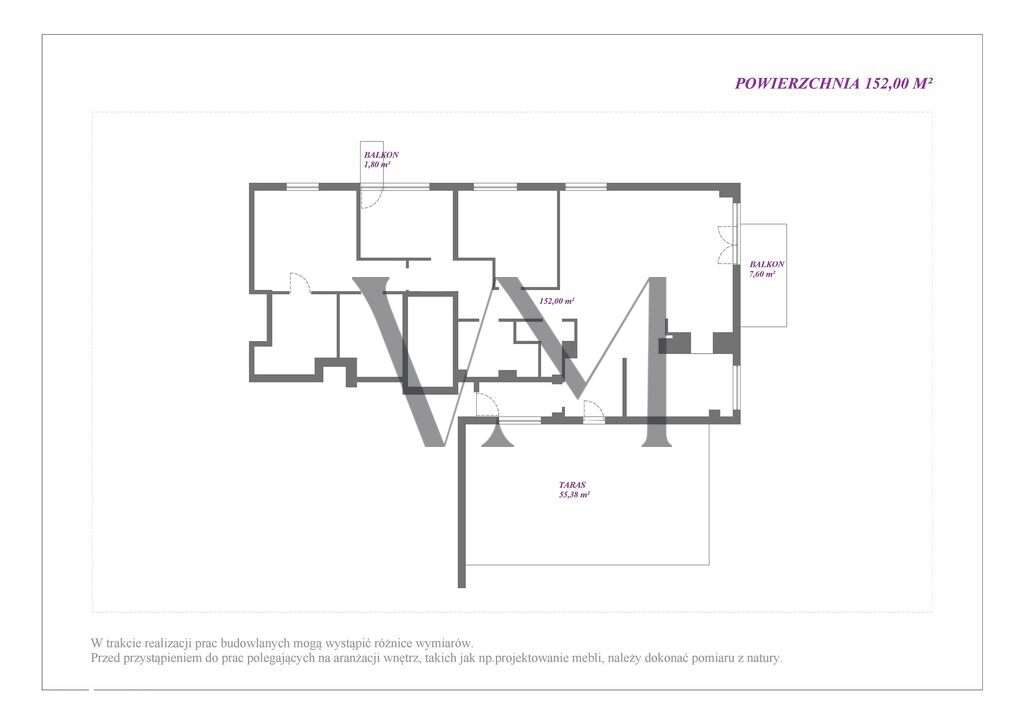 Komfortowy apartament 152 m2, 4 pokoje, Wilanów.-19