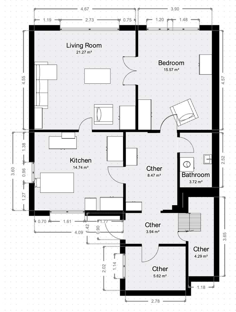 Nieruchomość inwestycyjna – 330 m², działka z dojazdem, media, garaż-14