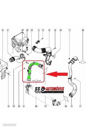 Tubo Intercooler Renault Trafic Opel Vivaro 1.6 Dci 144606126R - 2