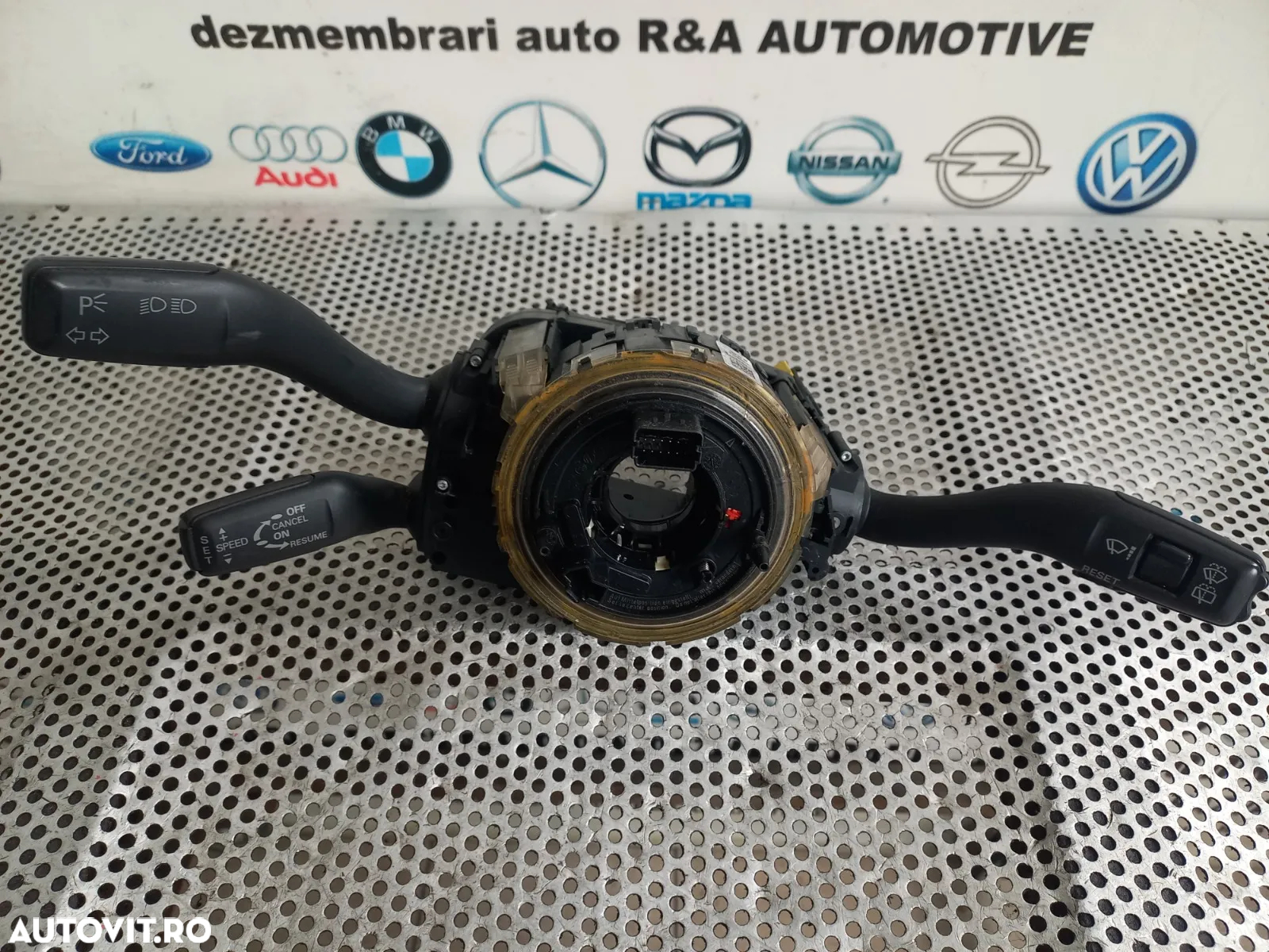 Ansamblu Banda Spira Spirala Volan Airbag Maneta Semnalizare Stergatoare Tempomat Audi Q7 4L Cod 4F0953549D - Dezmembrari Arad - 3