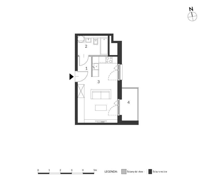 Kawalerka | 25,39 m² Lindego 2  | NOHO - Pełny obrazek: 4/16
