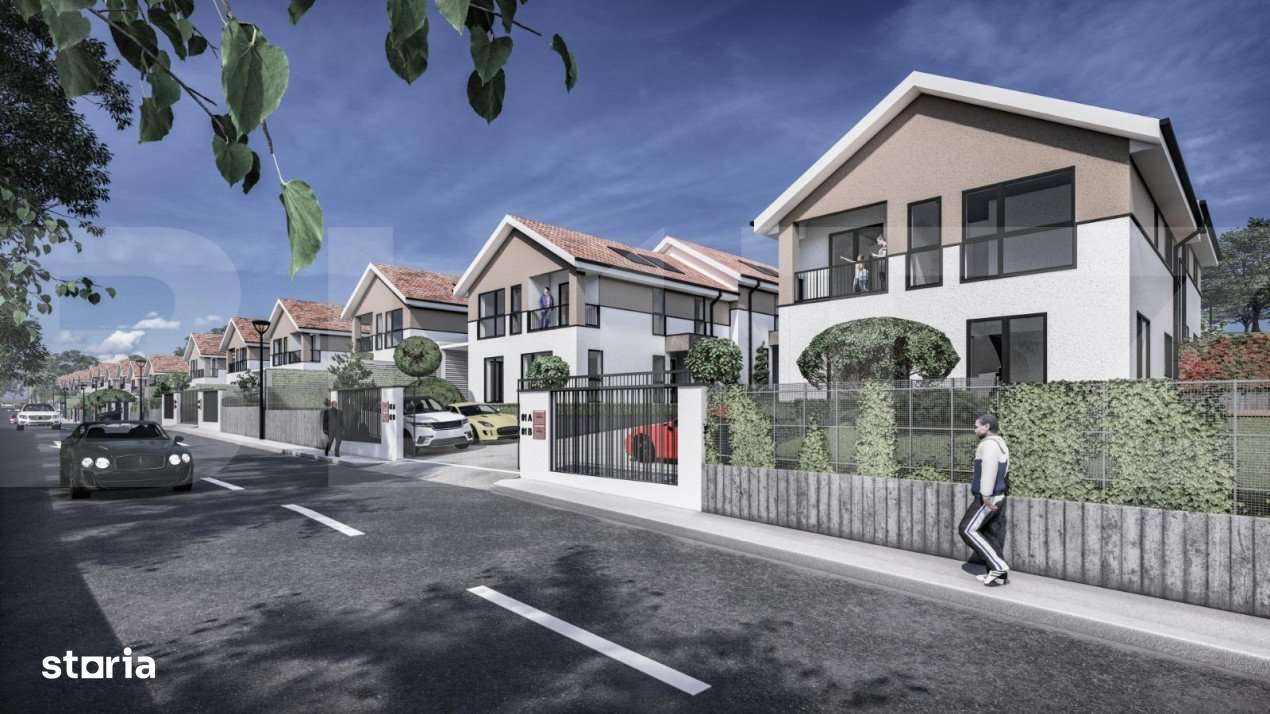 Ansamblu rezidential  cu case tip Duplex de 118mp pe Valea Chintaului - Imagine principală: 2/11