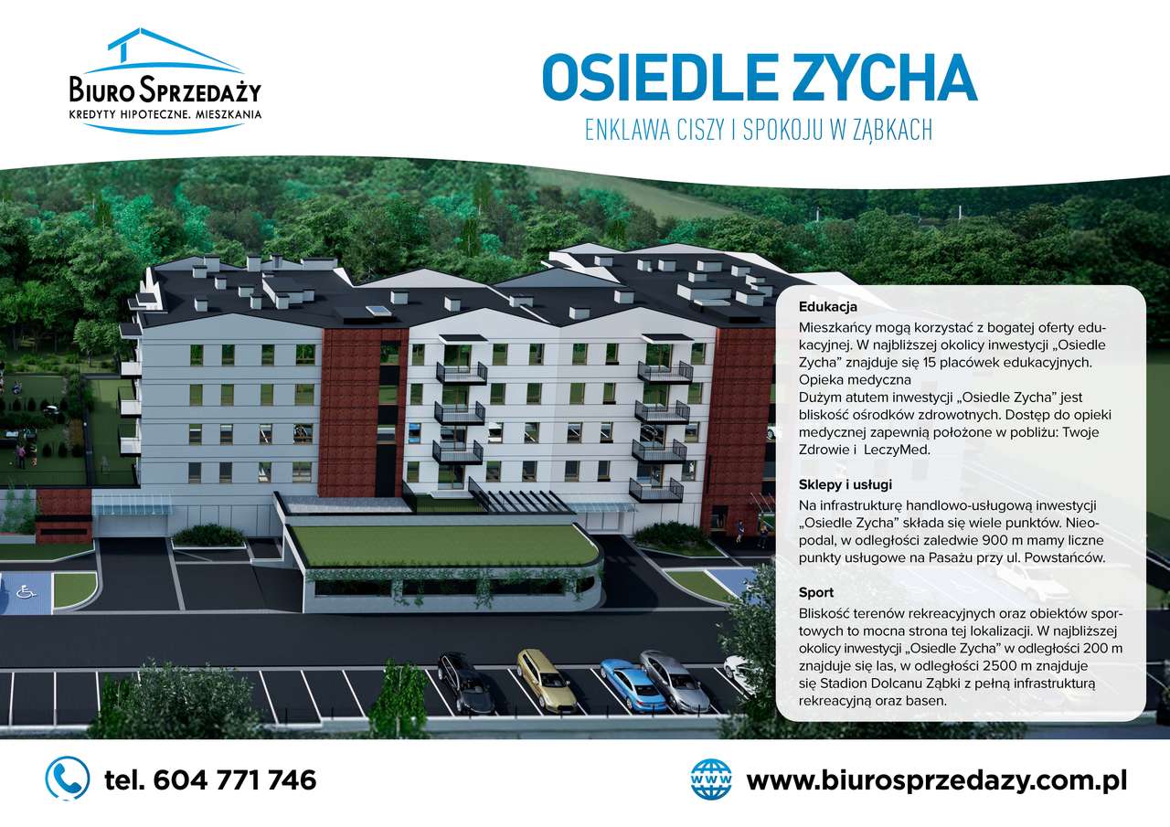 KOMPAKTOWE 4 POKOJE Z BALKONEM -DLA RODZINY BY ŻYŁO SIĘ WYGODNIEJ - Widok 5