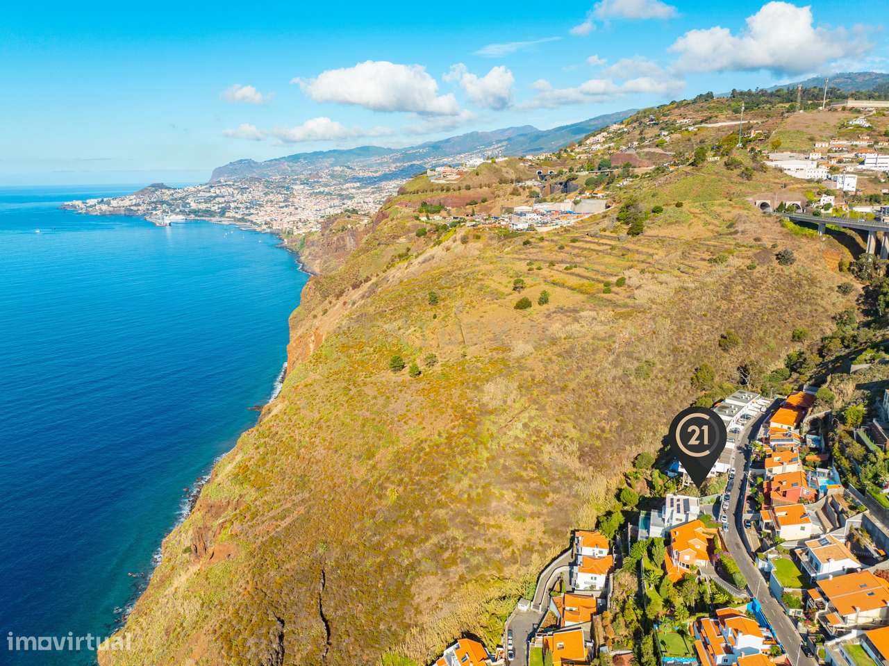 Terreno Urbano com Vista Mar em Garajau – Madeira - Grande imagem: 2/8