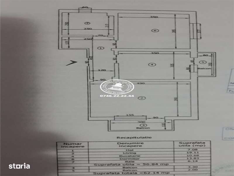 Apartament 2 camere de vanzare CUG-10