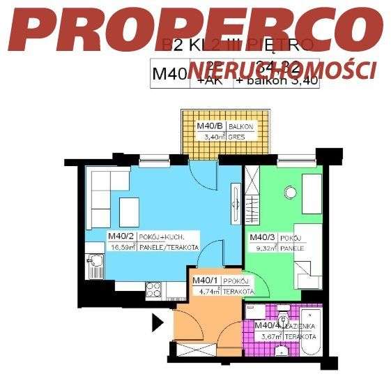 Mieszkanie 2 pok., 34,32 m2, III piętro, Na Stoku - Pełny obrazek: 4/4