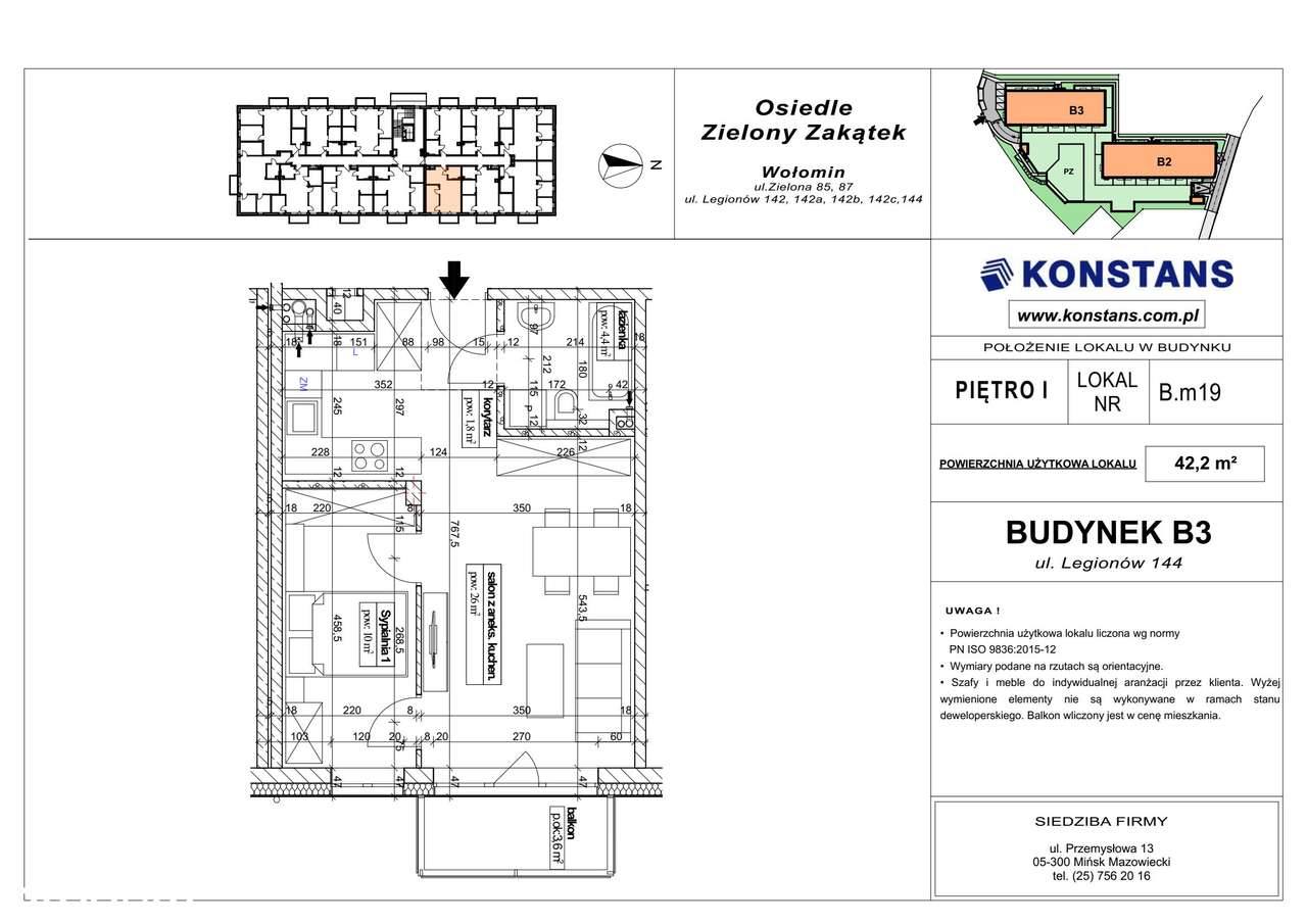 2-pokojowe mieszkanie 42m2 Bezpośrednio - Pełny obrazek: 2/5