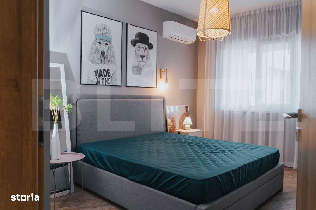 Apartament nou, ultracentral | Mobilat lux | 2 camere+logie - Imagine principală: 5/9