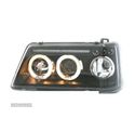 FARÓIS FRONTAIS ANGEL EYES PARA PEUGEOT 205 90++. FUNDO PRETO - 2