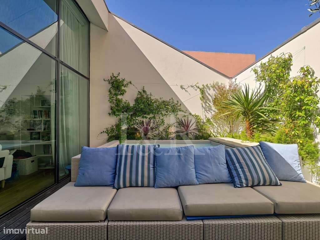 Apartamento T4 duplex com dois terraços e piscina em Belém-28