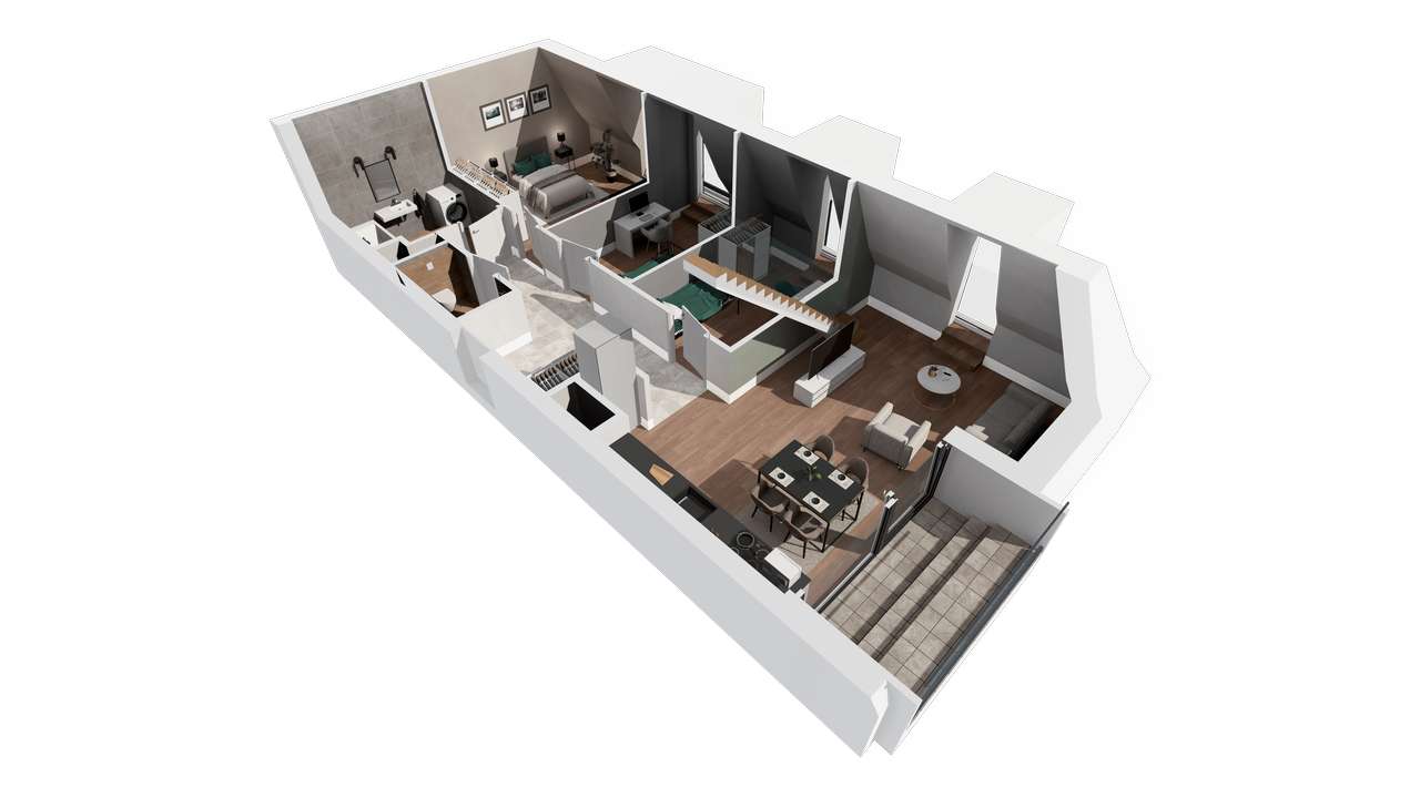 Gaja Park Apartament A.33 - 5,5 m wysokości - Pełny obrazek: 3/17