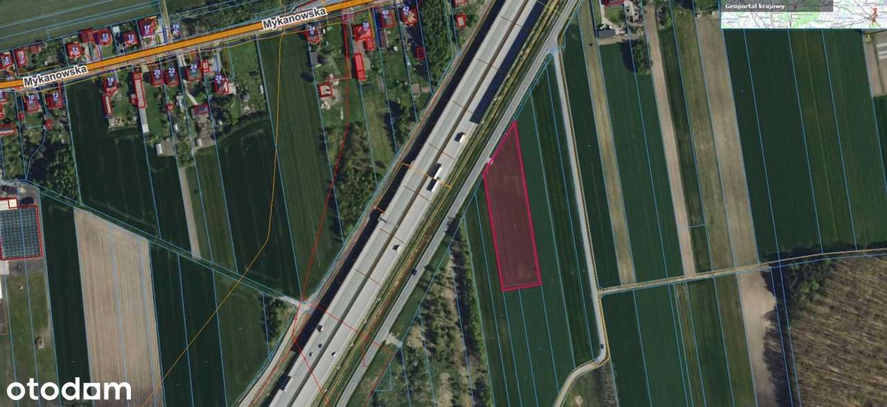 Działka rolna Łochynia w sąsiedztwie autostrady - Pełny obrazek: 5/6