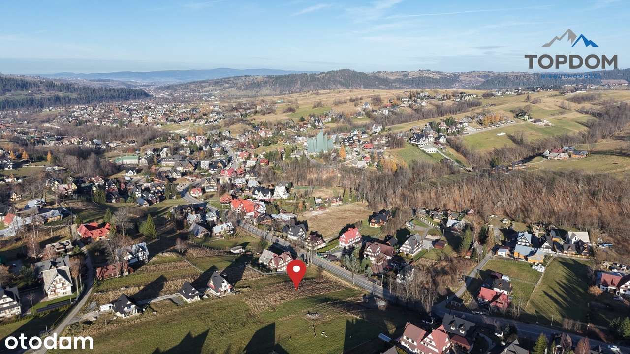 DZIAŁKA Z WIDOKEM W ZAKOPANEM Z POZWOLENIEM NA 3 DOMY I GARAŻ NA 6 AUT-5