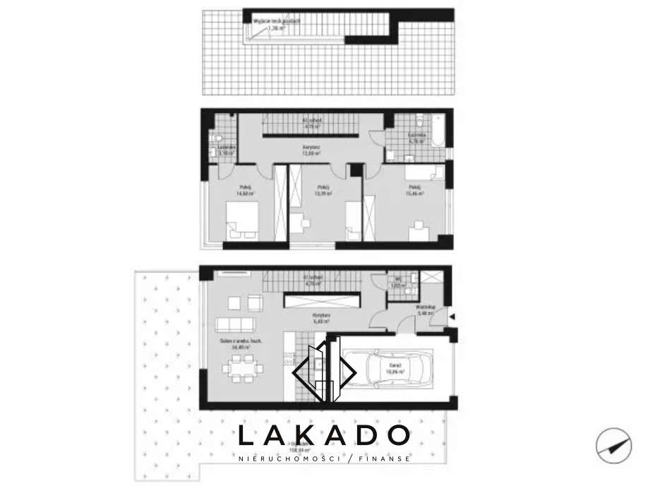 Nowoczesny i funkcjonalny bliźniak z 80m² ogrodu - Pełny obrazek: 3/4