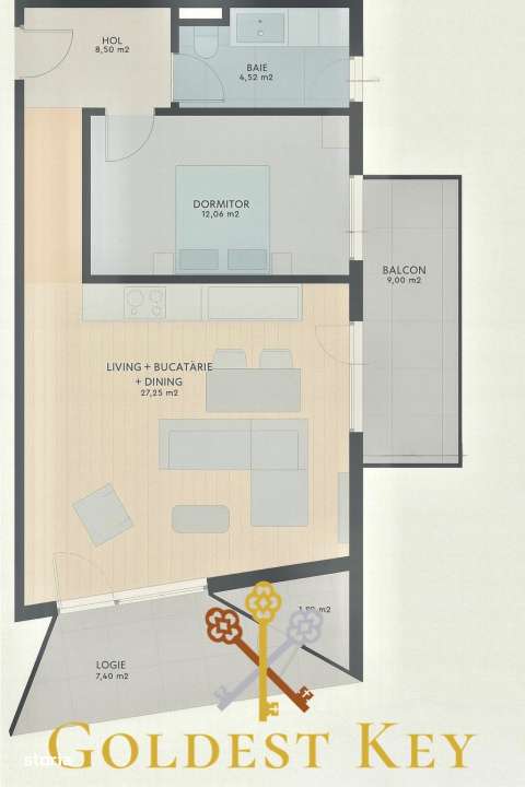 Apartament nou, semifinisat, cu 2 camere, balcon si logie! Cluj Napoca - Imagine principală: 2/2