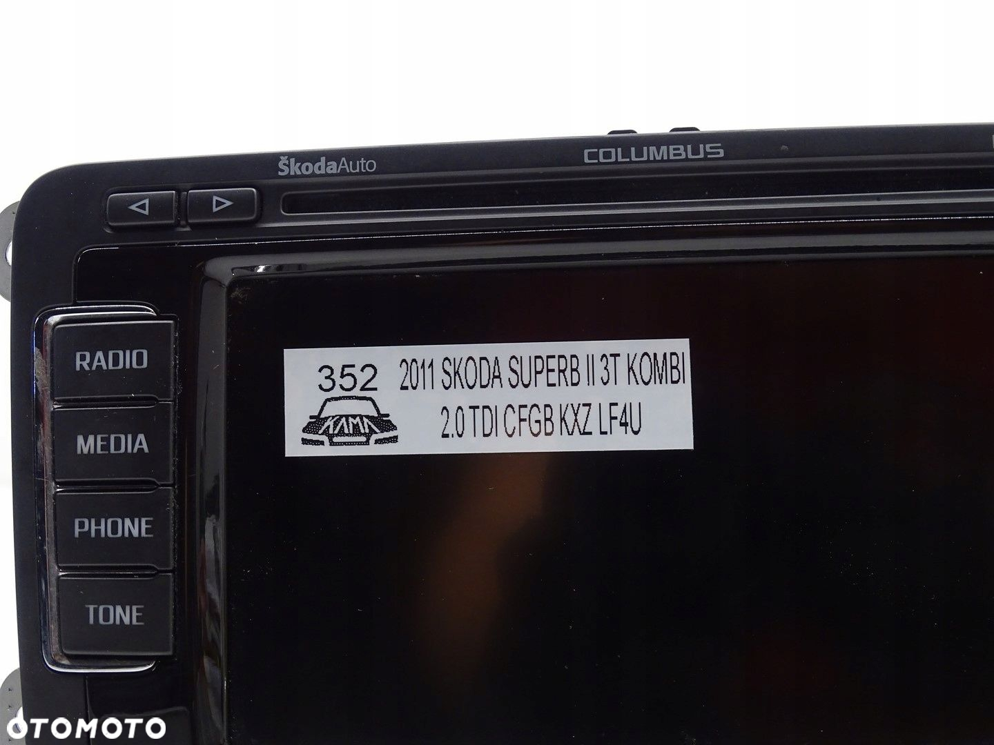 RADIO RADIOODTWARZACZ NAVI NAWIGACJA CD SD SKODA SUPERB II 2 3T 3T0035680A - 6