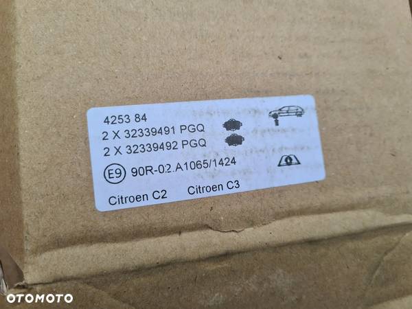 Citroen C2, C3 klocki hamulcowe przód 425384 - 2