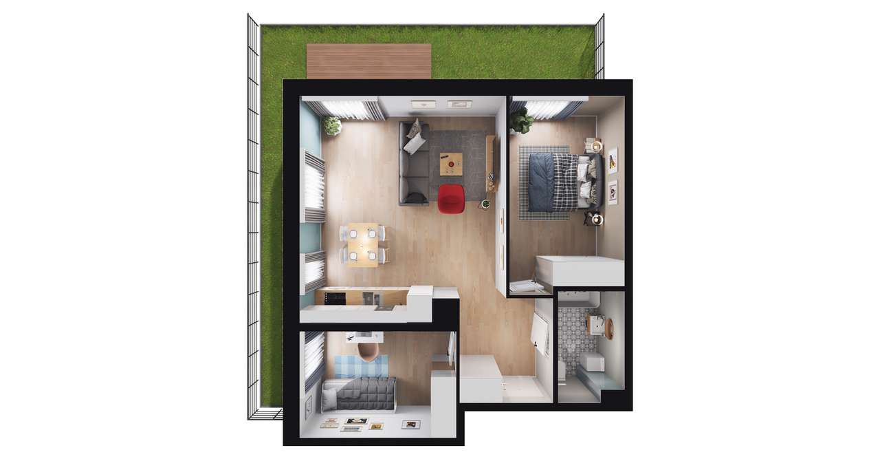 Plaza City | 6_9 | prywatne ogródki - Pełny obrazek: 4/10