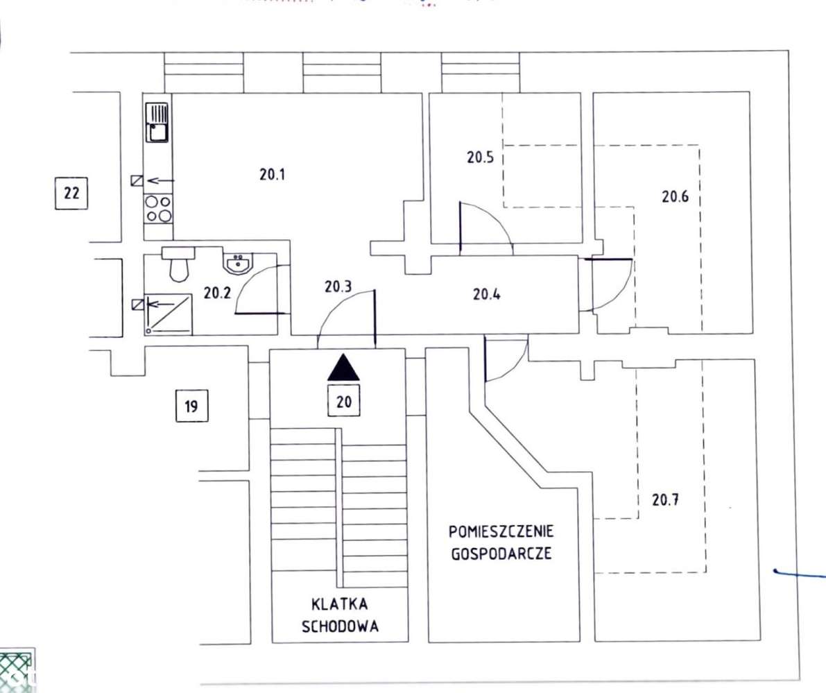 Poddasze 3 pokoje, Oliwska, prawie 60m, skosy - Pełny obrazek: 4/15