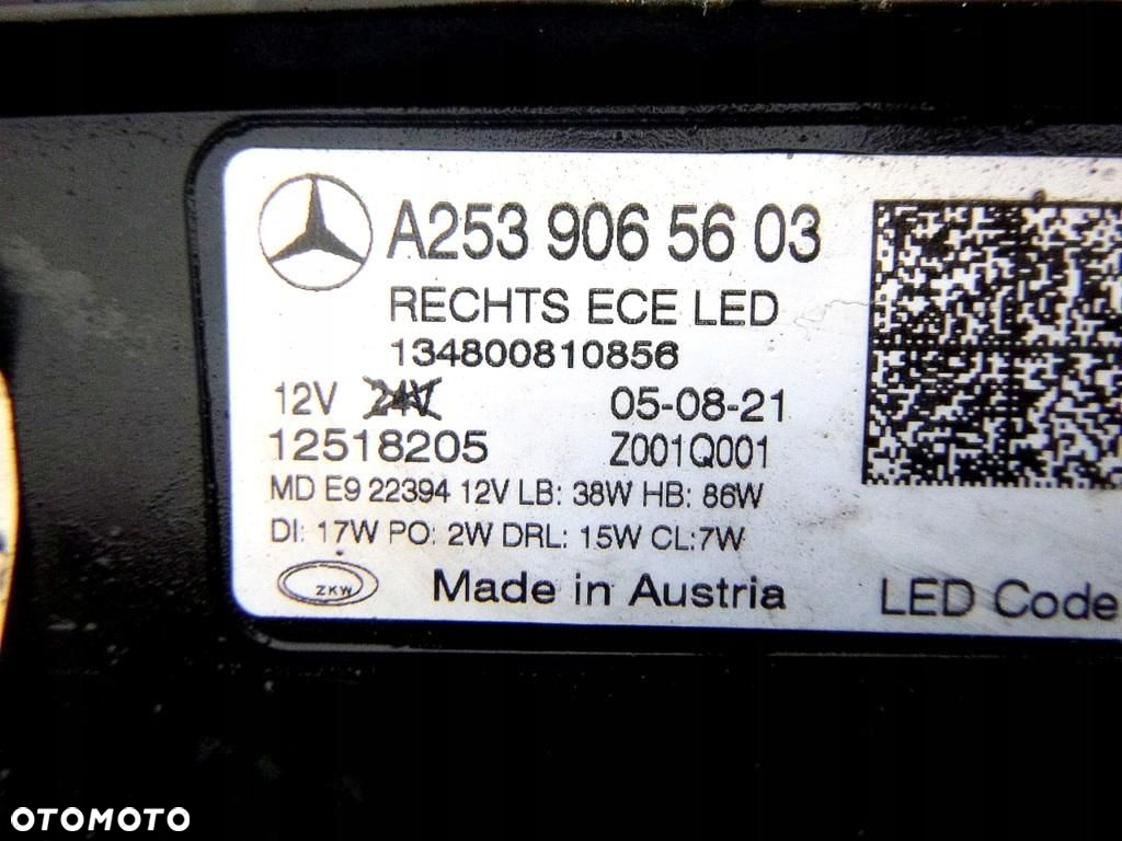 Mercedes GLC X253 Reflektor Prawy a2539065603 - 6