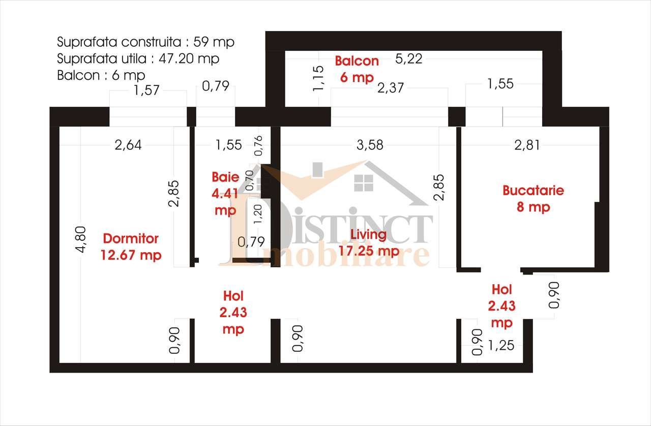 Vanzare 2 camere, Tractorul, zona 13 Decembrie - O. Goga-0