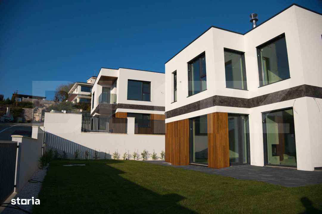 Vila Smart Home,tamplarie casa pasiva,jaluzele ascunse, semineu, sauna - Imagine principală: 4/19