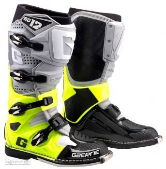 botas gaerne mx sg12 cinza/fluo/preto (2174-079) - 1