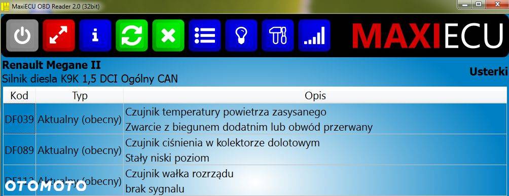 Peugeot - pełna diagnostyka. Polski program MAXIECU + interfejs MAXIECU Wi-Fi + BT - 9