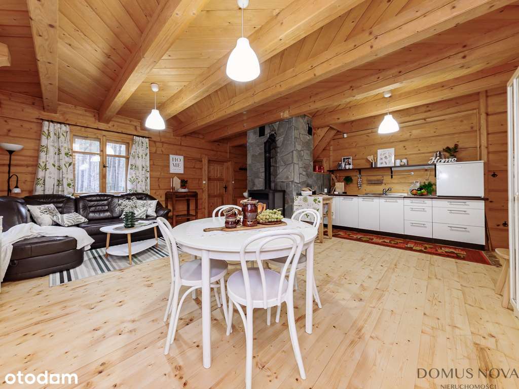 Dom z bala w stylu góralskim - las 1,5 ha-5