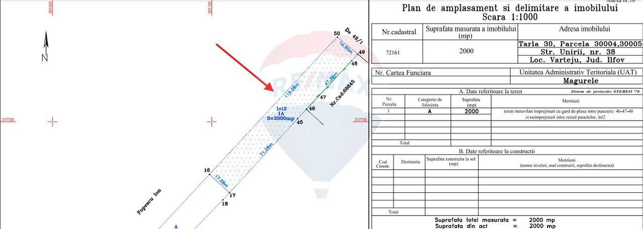 Teren Intravilan generos de 2000mp in Magurele - Imagine principală: 4/4