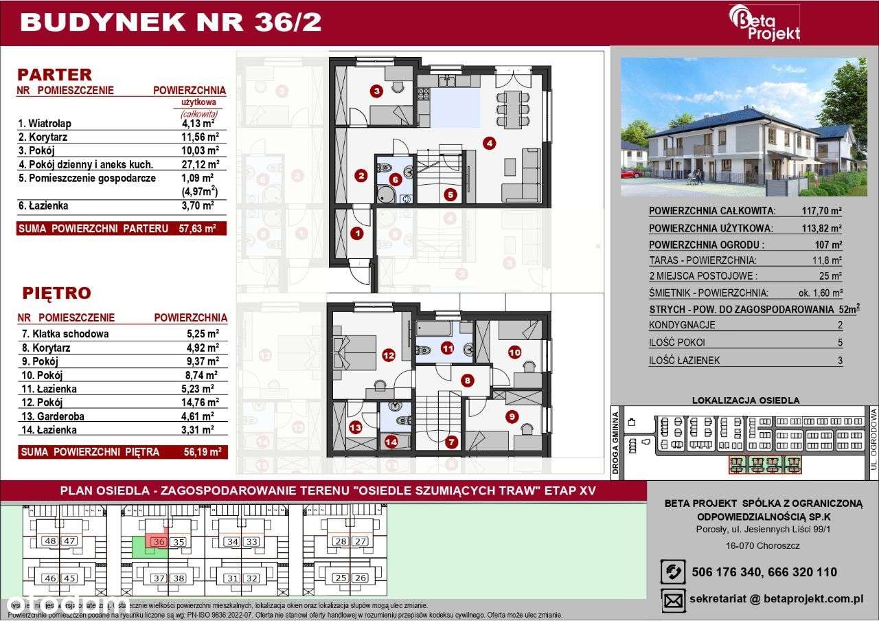 Segment 114m2 z ogrodem - Pełny obrazek: 2/6