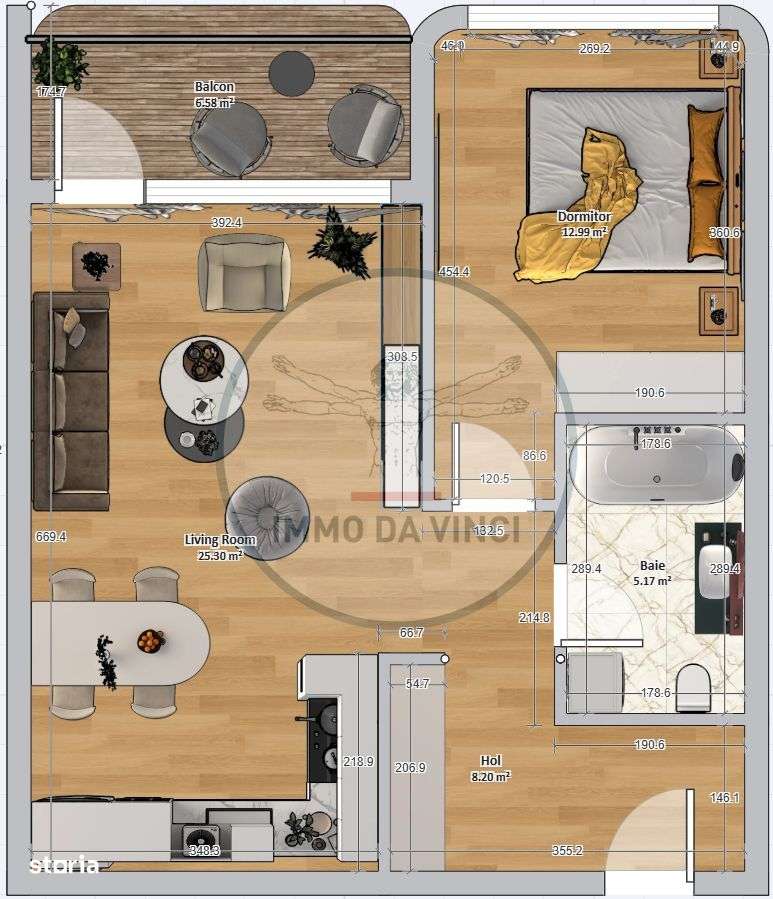 Apartament de vanzare 2 camere 57mp 2550 EUR-MP-10