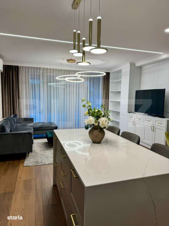 Apartament 3 camere, 90 mp, 2 bai, 65 mp terasa, parcare, bloc nou, Bu - Imagine principală: 4/19