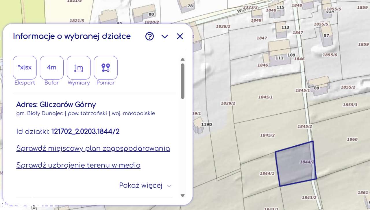 Działka Gliczarów Górny z panoramicznym widokiem na Tatry - Pełny obrazek: 4/7